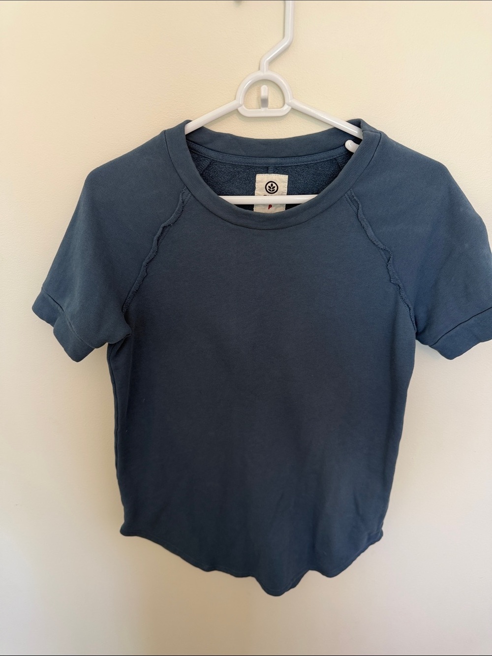Womens Short Sleeve Tee in Slate Blue by